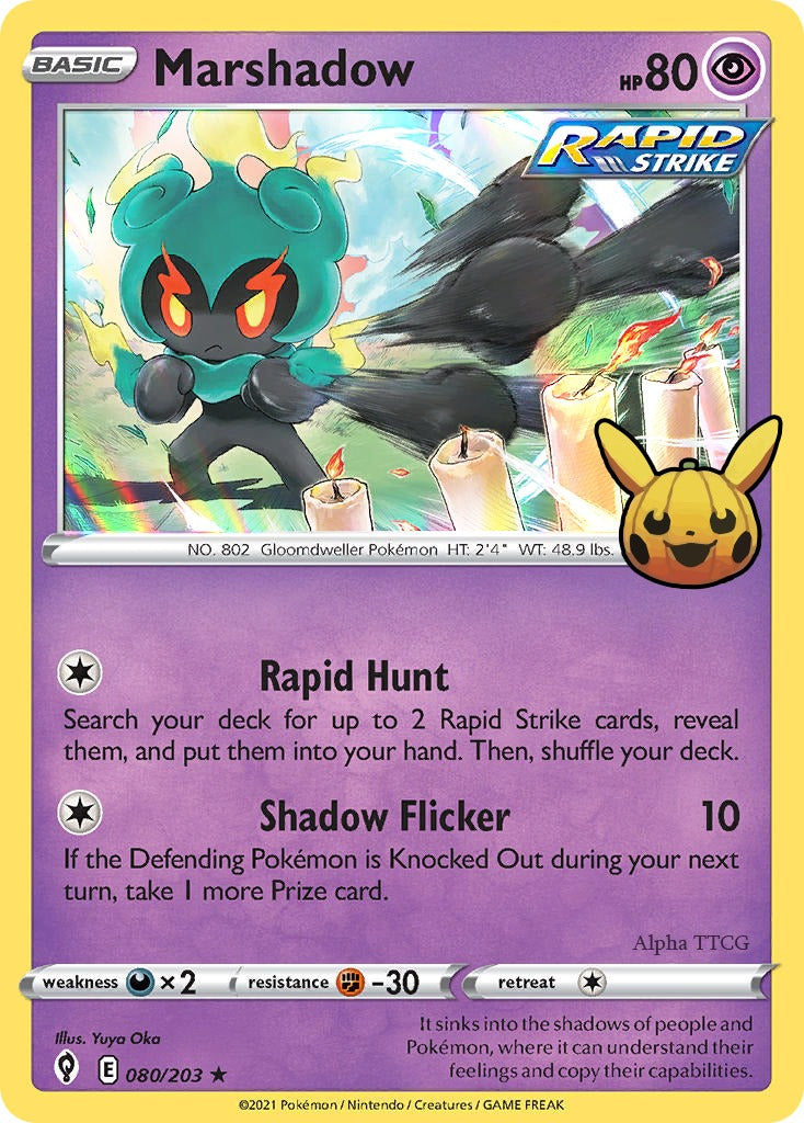 Marshadow 080/203 - Rare Holo (Trick or Trade 2023)
