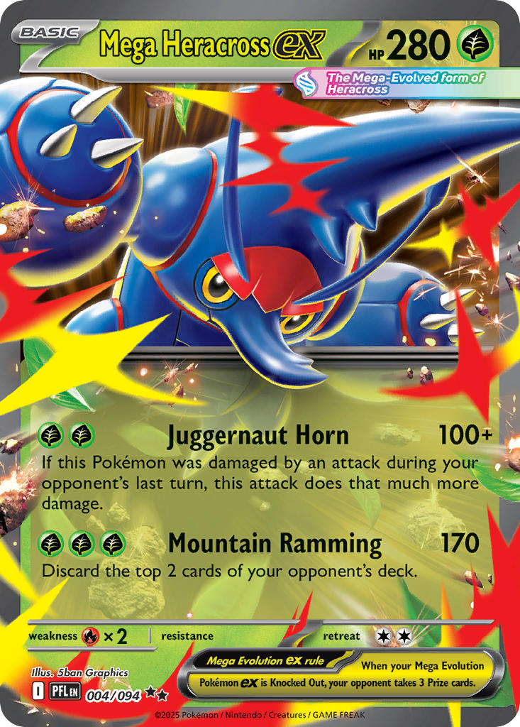 Mega Heracross ex 004/094 - Double Rare