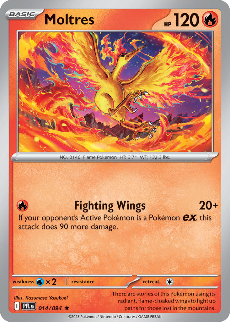Moltres 014/094 - Rare - Reverse Holo
