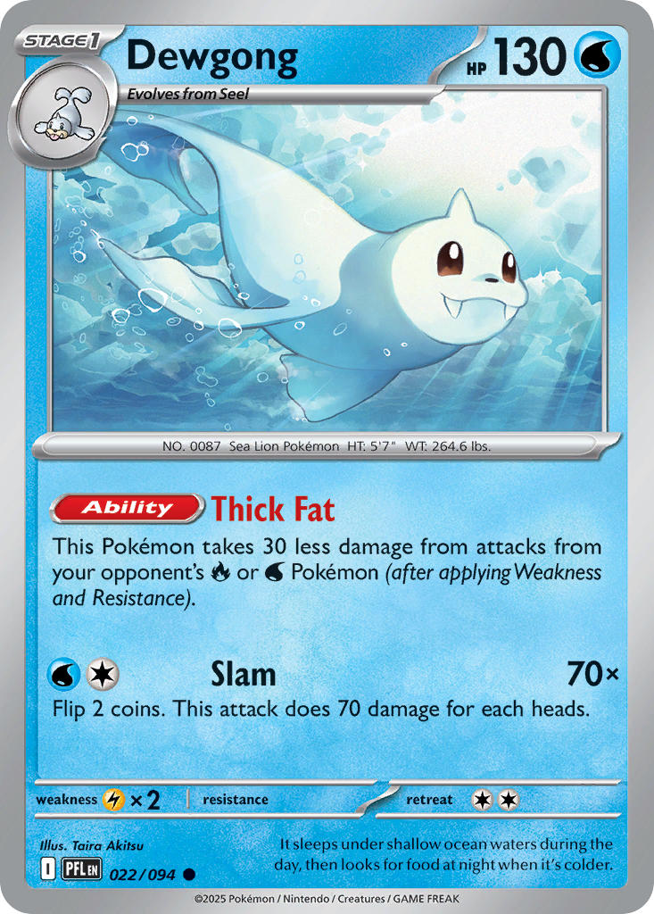 Dewgong 022/094 - Common - Reverse Holo