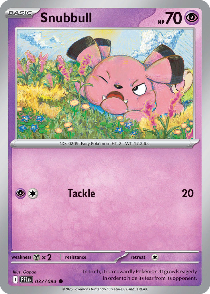 Snubbull 037/094 - Common - Reverse Holo
