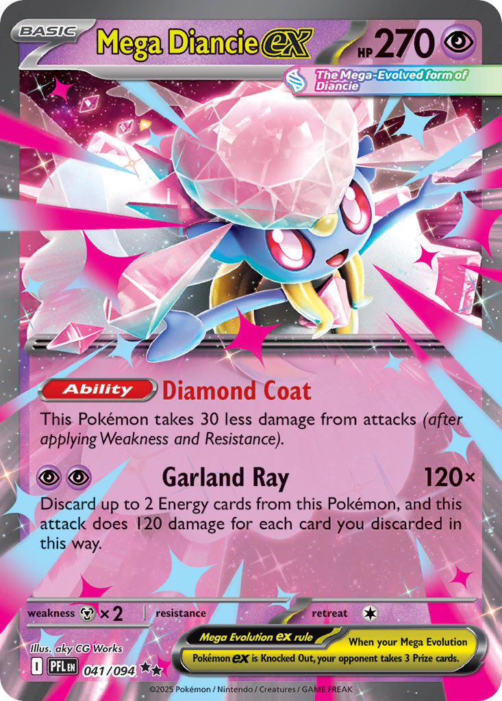 Mega Diancie ex 041/094 - Double Rare