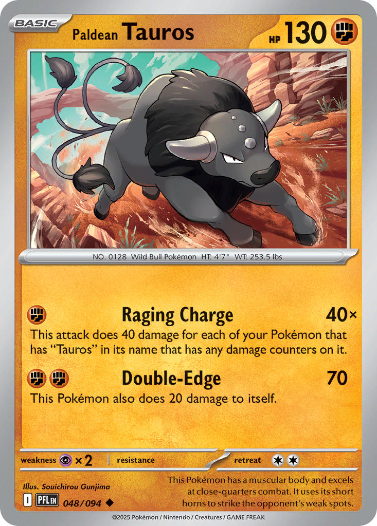 Paldean Tauros 048/094 - Uncommon - Reverse Holo