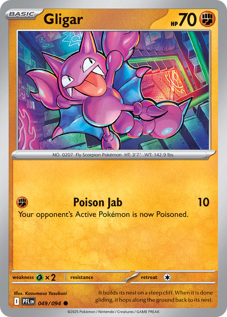 Gligar 049/094 - Common - Reverse Holo