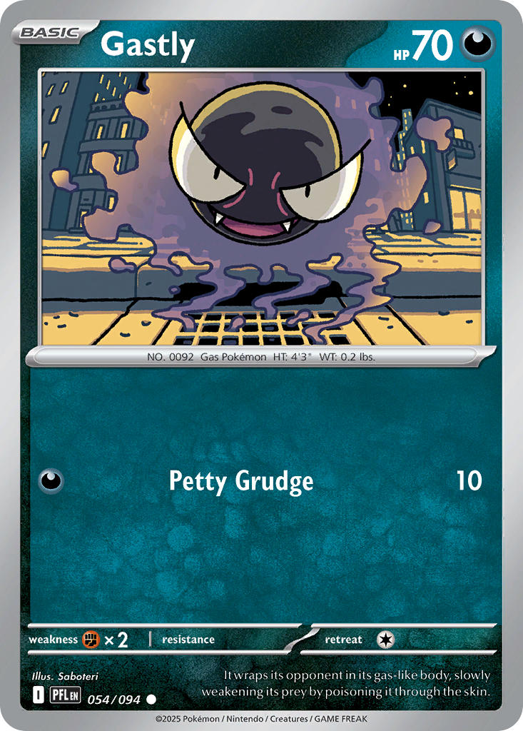 Gastly 054/094 - Common - Reverse Holo