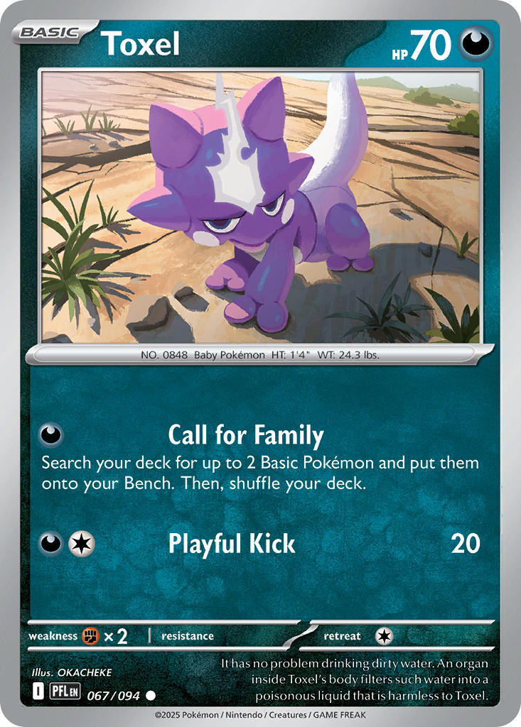 Toxel 067/094 - Common - Reverse Holo