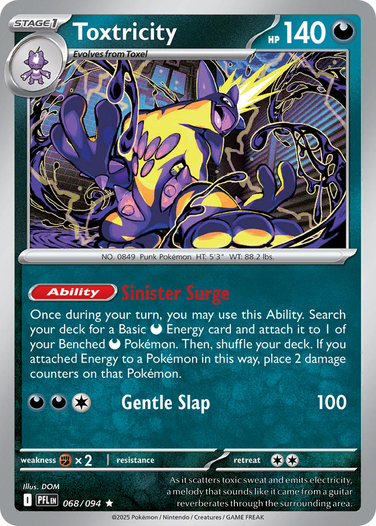 Toxtricity 068/094 - Rare - Reverse Holo