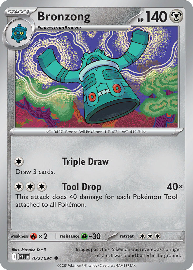 Bronzong 072/094 - Uncommon - Reverse Holo