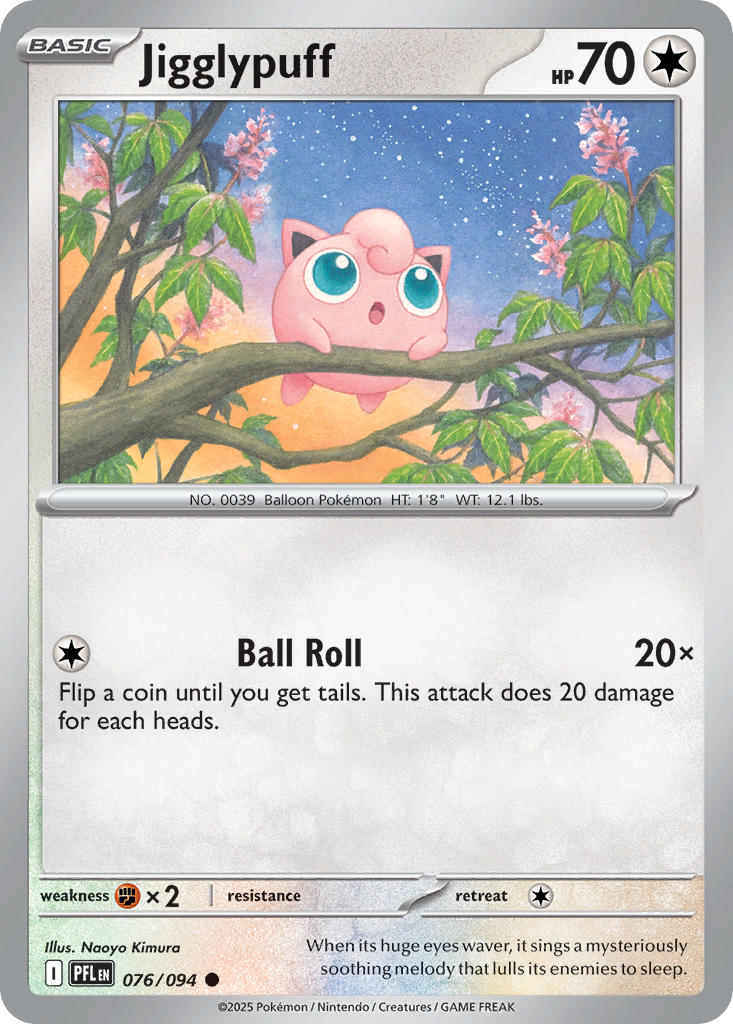 Jigglypuff 076/094 - Common - Reverse Holo