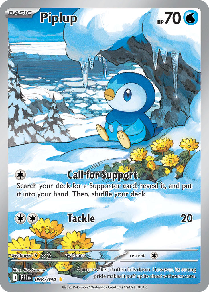 Piplup 098/094 - Illustration Rare