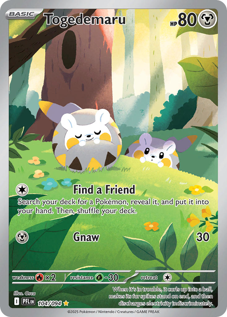 Togedemaru 104/094 - Illustration Rare