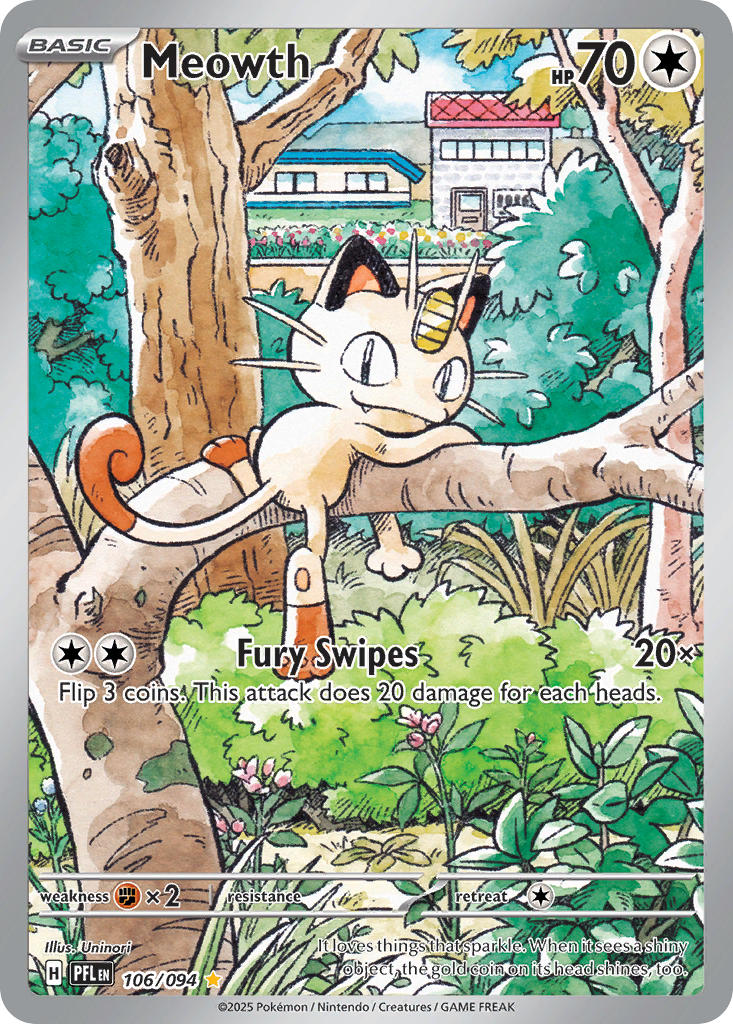 Meowth 106/094 - Illustration Rare