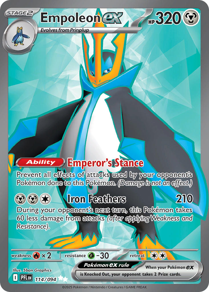 Empoleon ex 114/094 - Ultra Rare