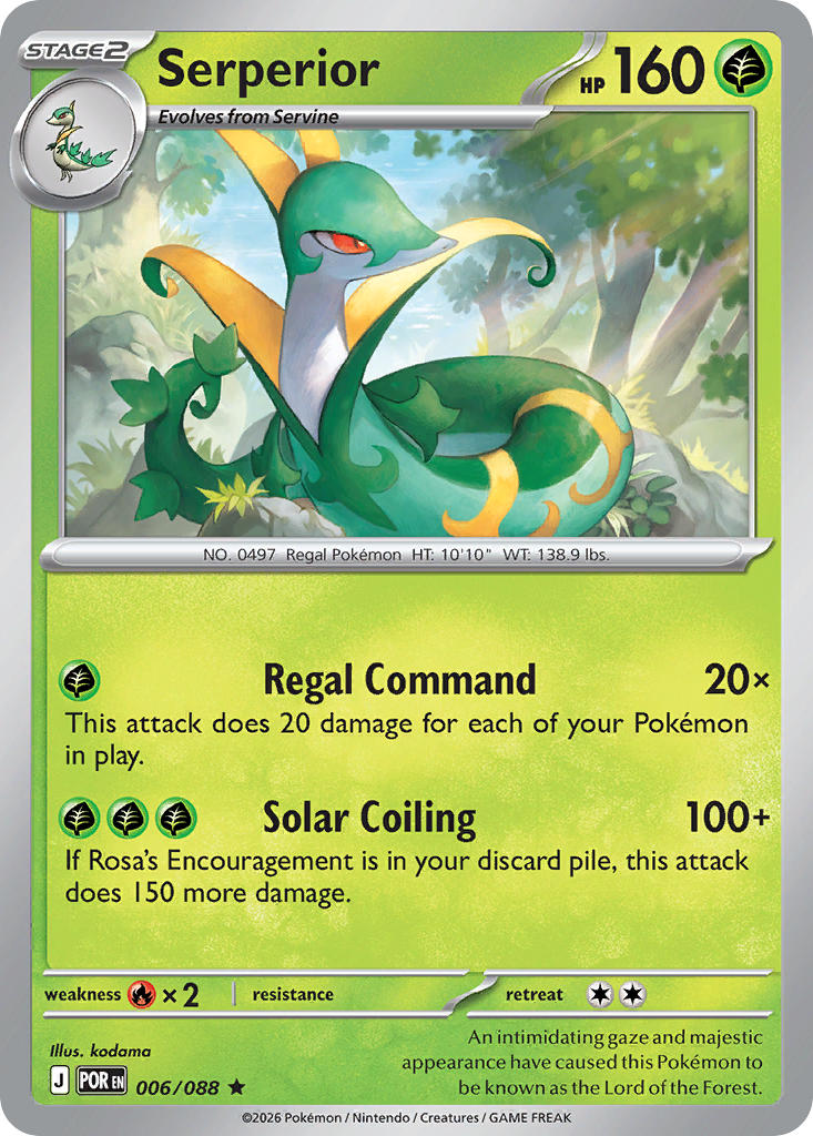 Serperior  006/088 - Rare - Holo