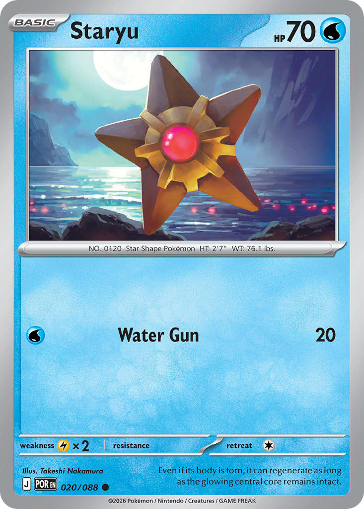 Staryu  020/088 - Common
