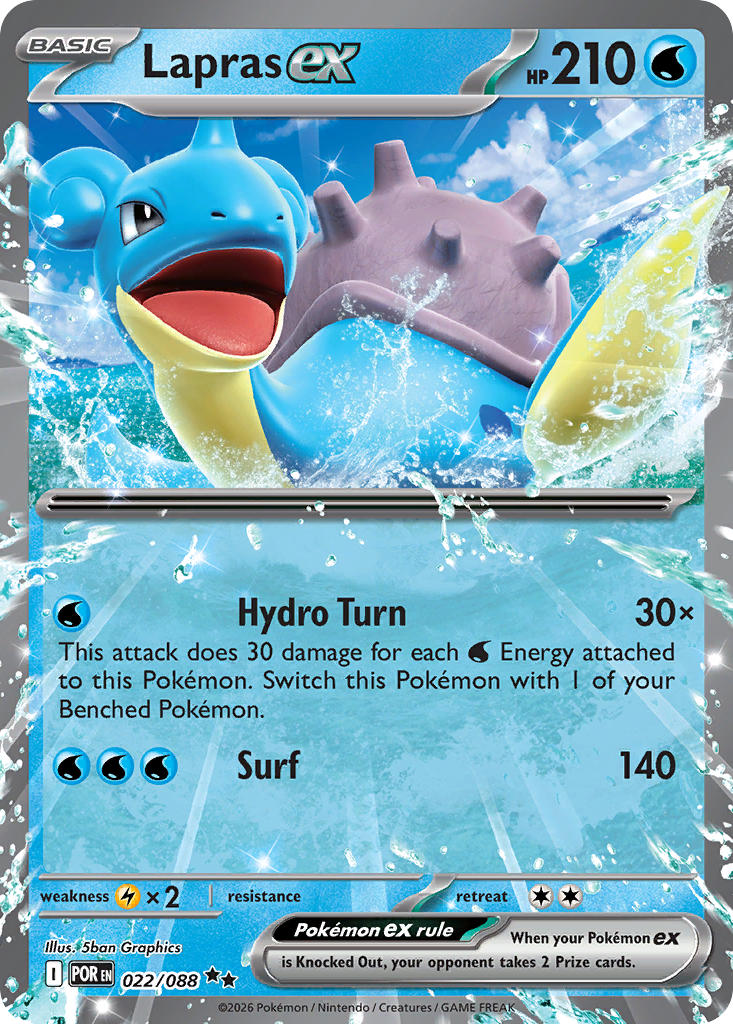Lapras ex  022/088 - Double Rare