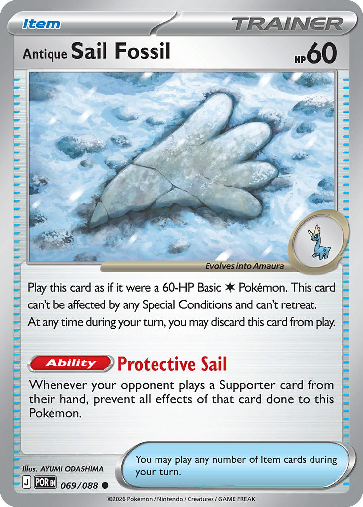 Antique Sail Fossil  069/088 - Common