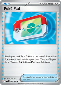 Poke Pad 081/088 - Uncommon