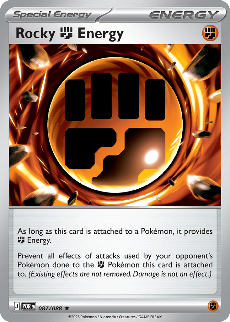 Rocky Fighting Energy  087/088 - Rare - Holo
