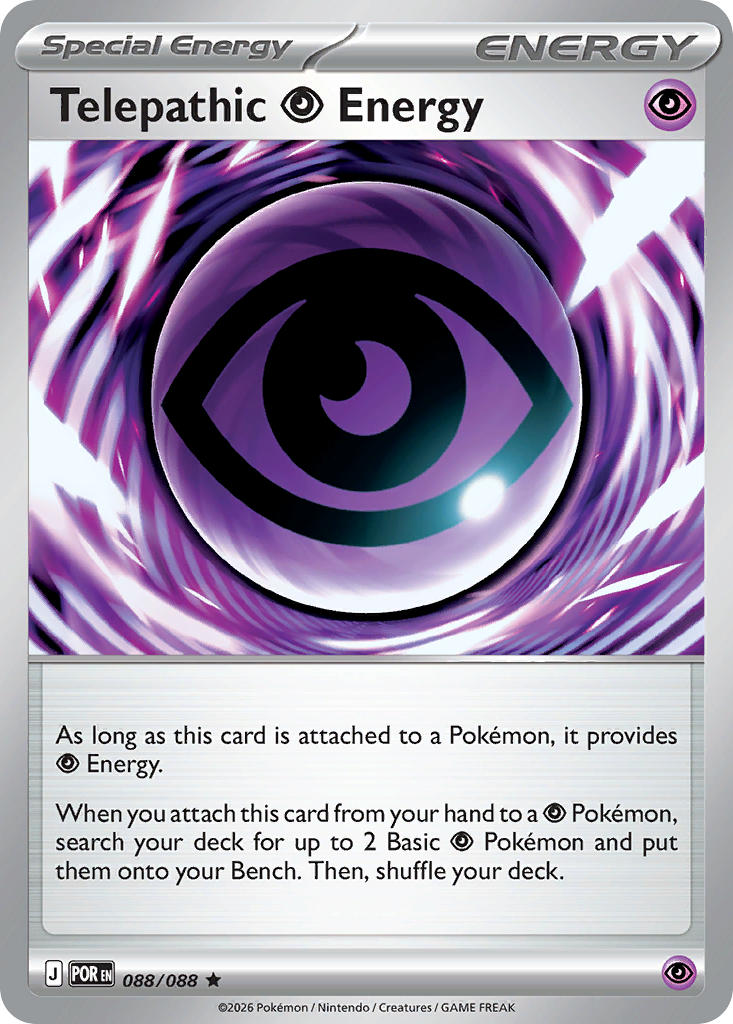Telepathic Psychic Energy  088/088 - Rare - Holo