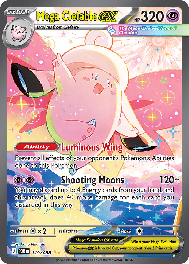 Mega Clefable ex 119/088 - Special Illustration Rare (Español)