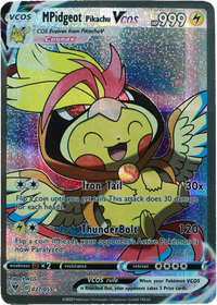Pikachu M Pidgeot (Carta custom no original)-Kantocards