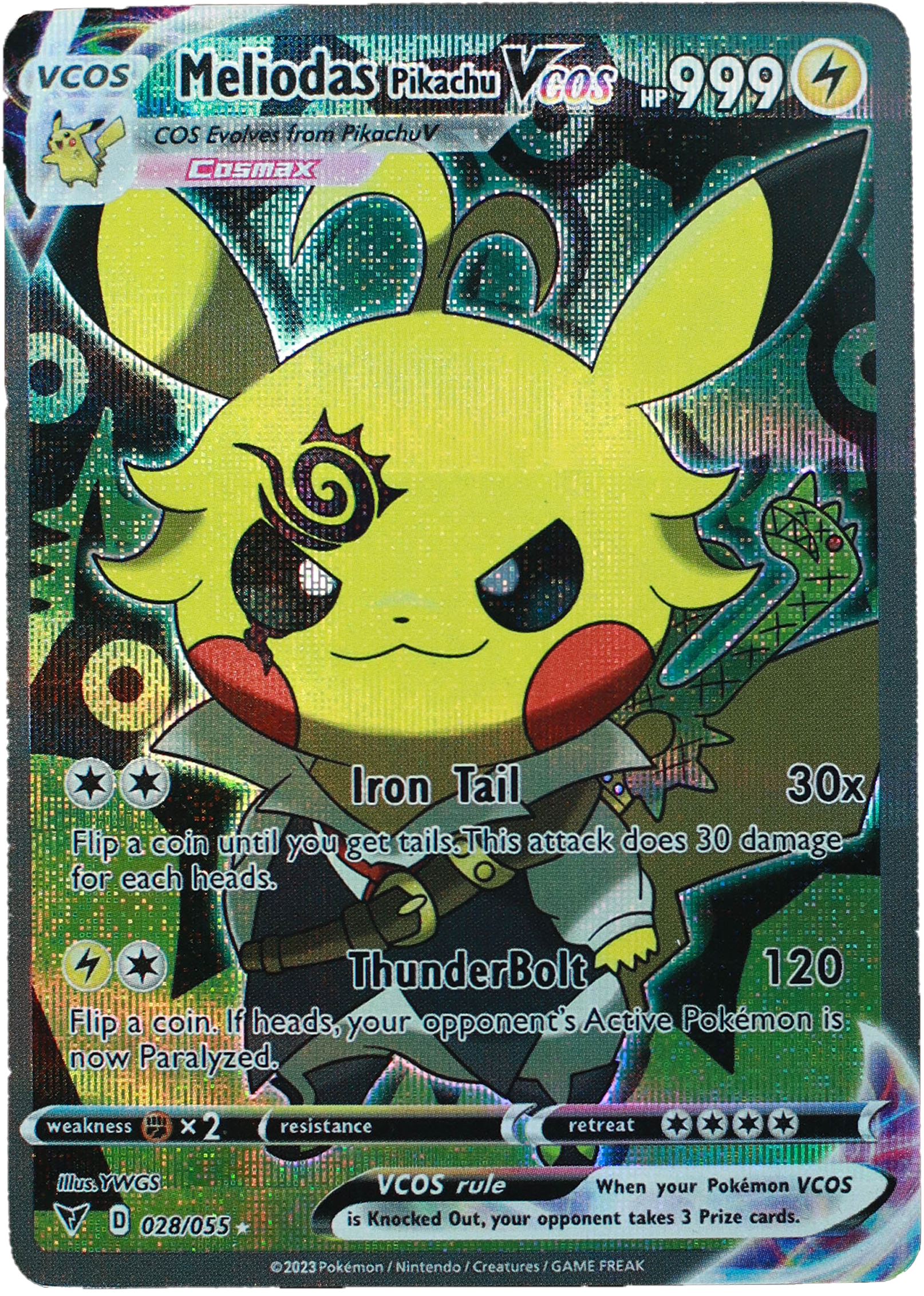 Pikachu Meliodas (Carta custom no original)