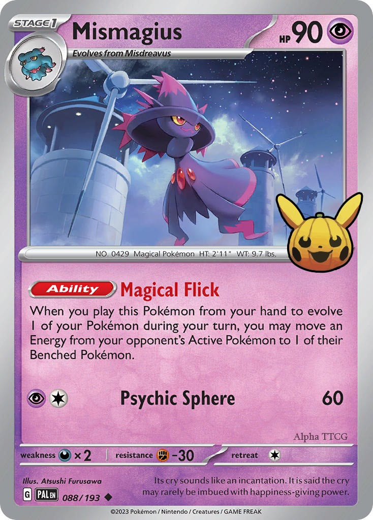Mismagius 088/193 - Uncommon - Trick or Trade 2023