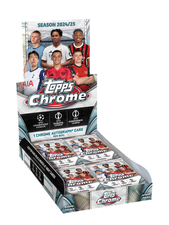 2024-25 Topps Chrome UEFA Club Competitions - Hobby Box