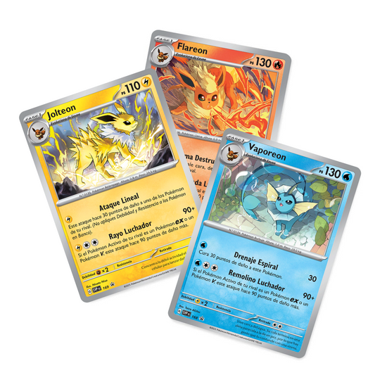 Set trio Cartas Promo - Poster Prismatic Evolutions