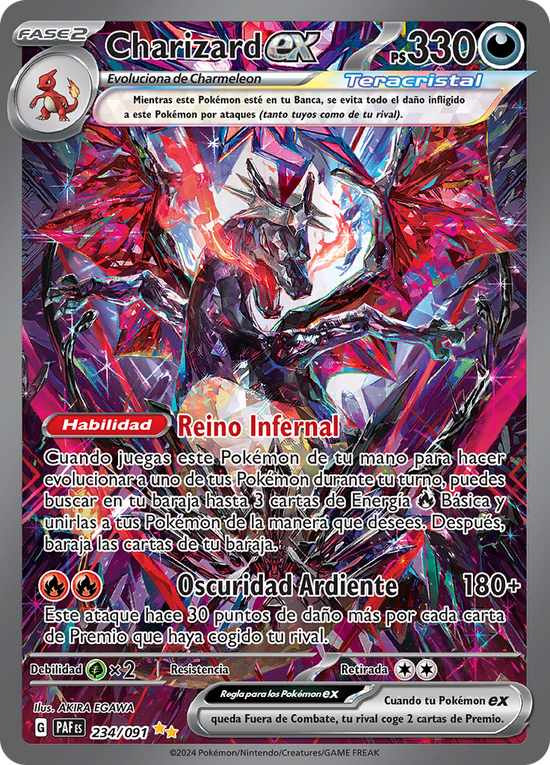 Charizard ex - 234/091 - Special Illustration Rare (Español)
