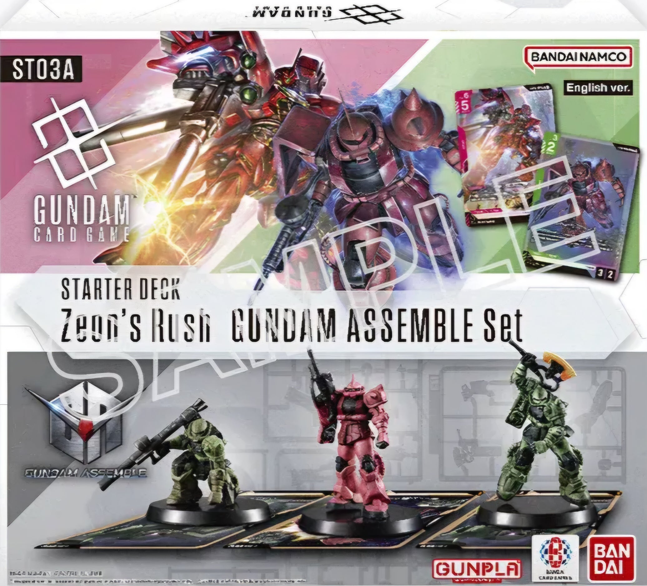 Gundam Card Game - Assemble Set - Starter Deck 03 [ST03A] Zeon's Rush - Preventa-Kantocards