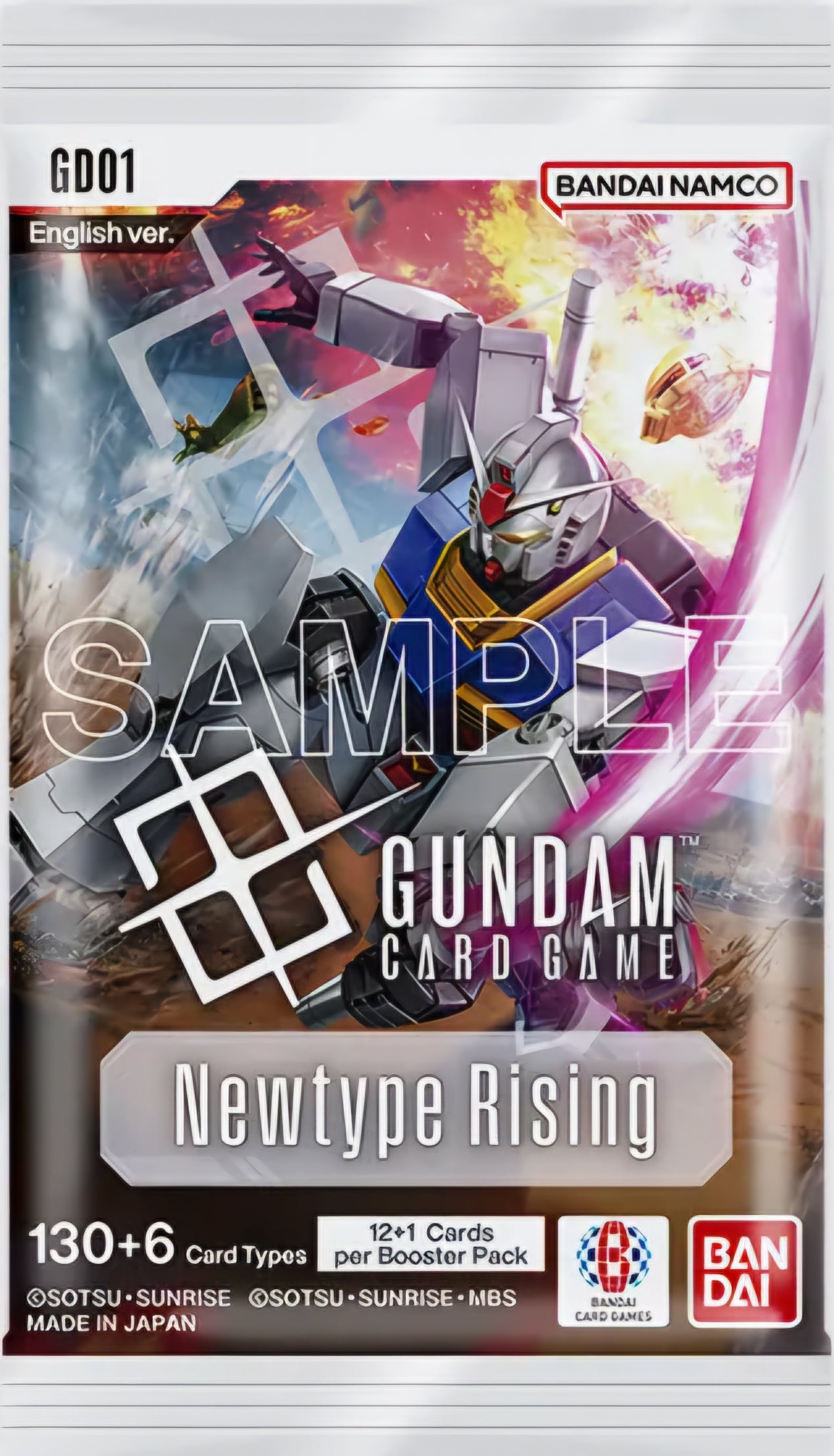 Gundam Card Game - Newtype Rising [GD01] Booster Display