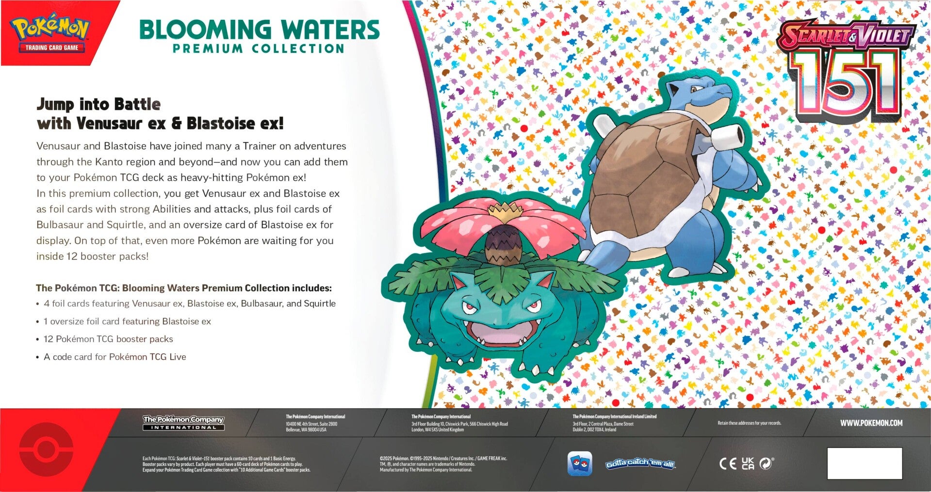 Scarlet & Violet 151 - Blooming Waters Premium Collection-Kantocards