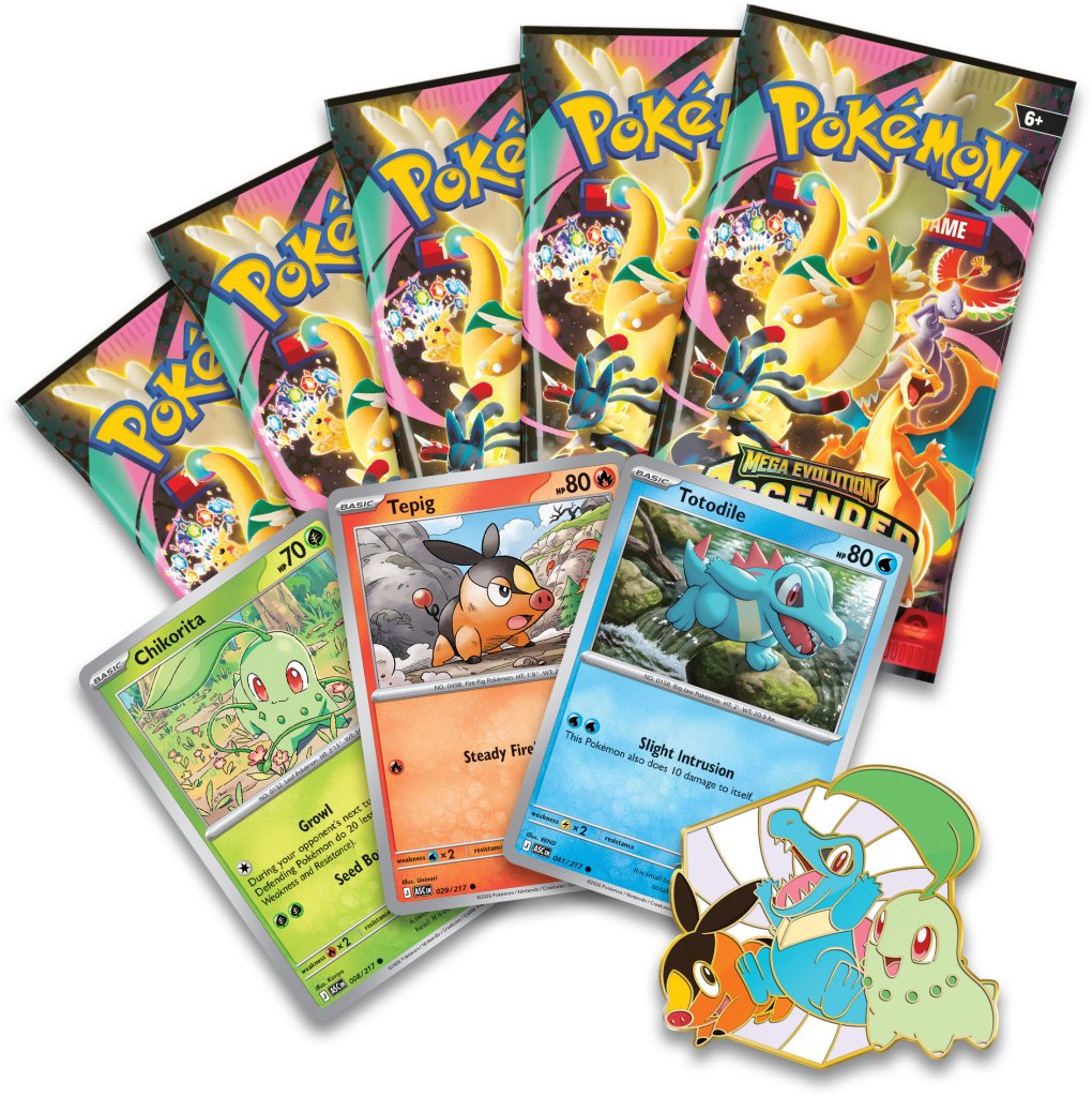 Ascended Heroes - First Partners - Deluxe Pin Collection – Kantocards