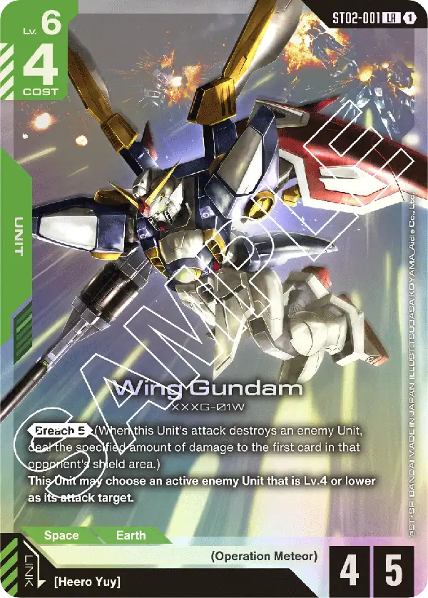 Gundam Card Game - Assemble Set - Starter Deck 02 [ST02A] Wings of Advance - Preventa-Kantocards