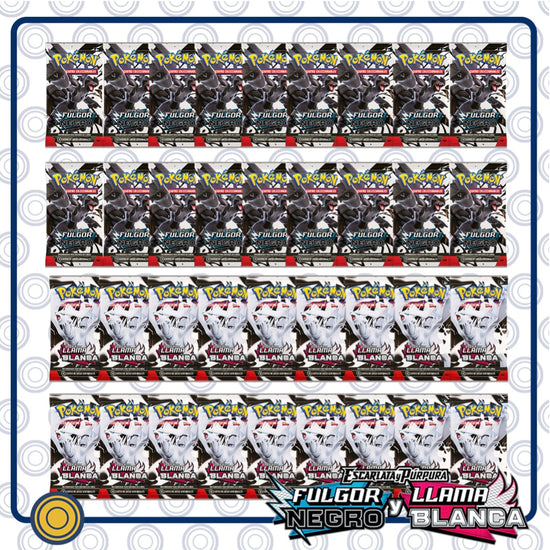 Black Bolt & White Flare (18 Sobres de C/U Equivalente a 1 Booster Box Mixta) - Español