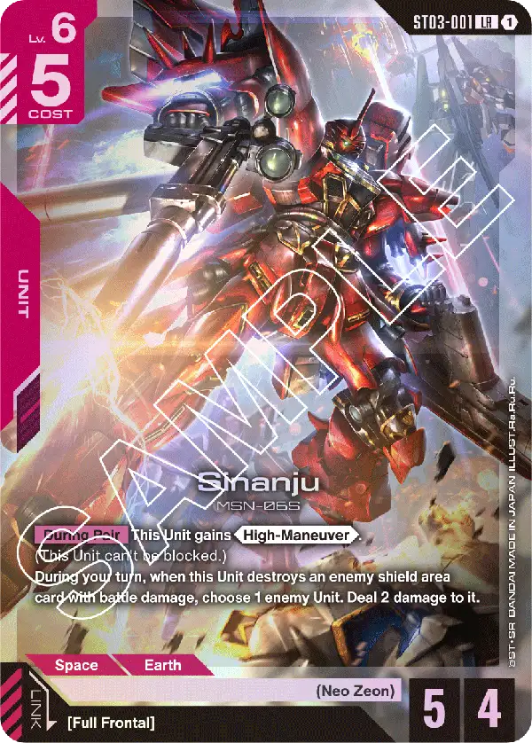 Gundam Card Game - Assemble Set - Starter Deck 03 [ST03A] Zeon's Rush - Preventa-Kantocards