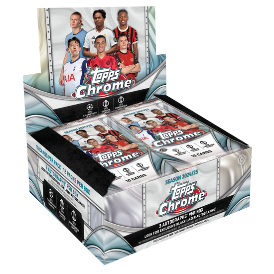 2024-25 Topps Chrome UEFA Club Competitions - Jumbo Box