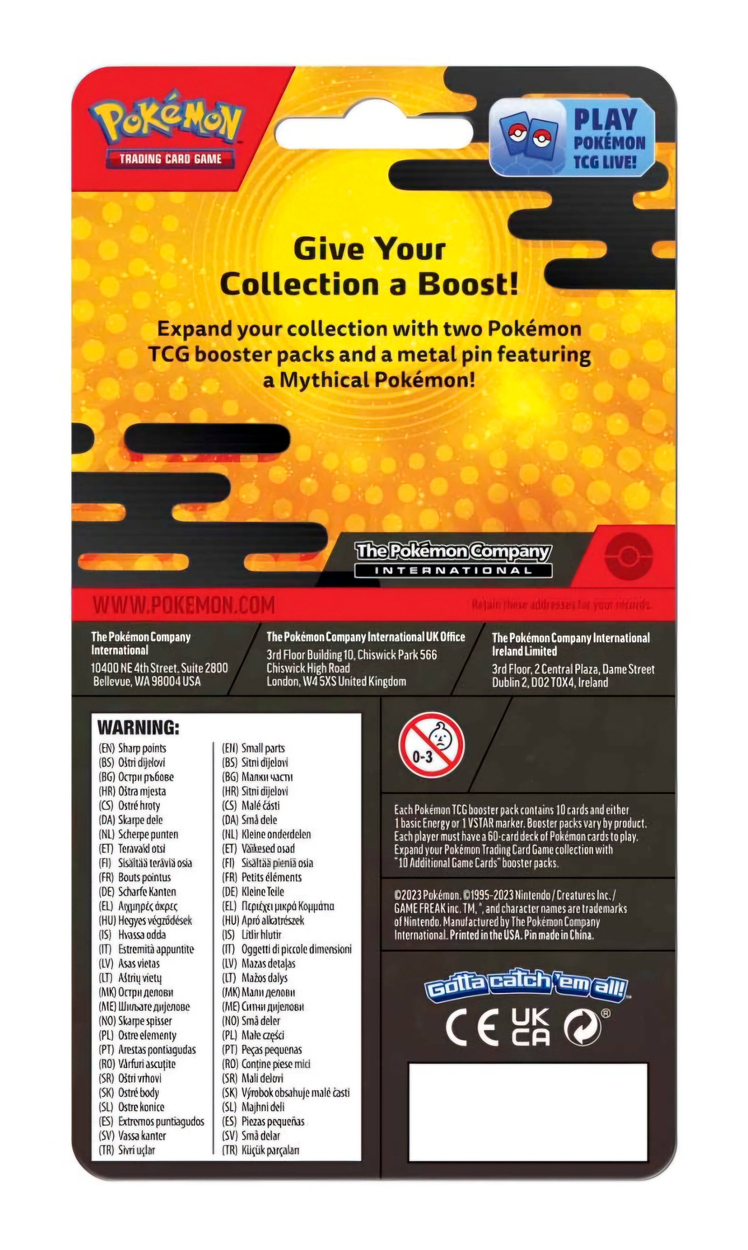 Pokémon TCG: Arceus 2pk Pin Blister - Ingles-Kantocards