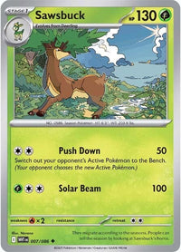 Sawsbuck 007/086 - Uncommon - Reverse Holo-Kantocards