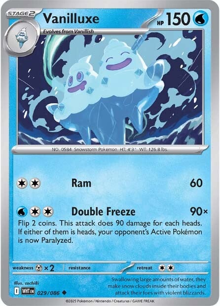 Vanilluxe 029/086 - Uncommon - Reverse Holo