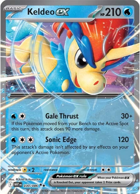 Keldeo ex 030/086 - Double Rare