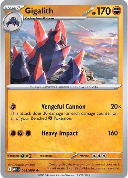 Gigalith 048/086 - Uncommon - Reverse Holo