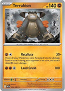 Terrakion 054/086 - Rare - Reverse Holo-Kantocards
