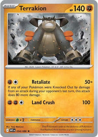 Terrakion 054/086 - Rare - Reverse Holo-Kantocards