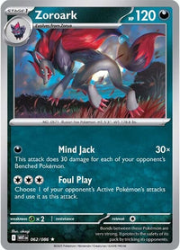 Zoroark 062/086 - Rare - Reverse Holo-Kantocards