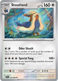 Stoutland 076/086 - Uncommon - Reverse Holo-Kantocards