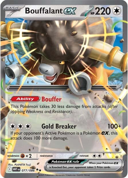 Bouffalant ex 077/086 - Double Rare