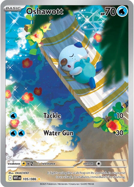 Oshawott 105/086 - Illustration Rare (español)